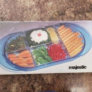Vintage MCM Acrylic Serving Platter